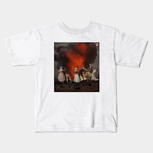 The circle of the bonfire Kids T-Shirt